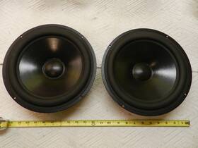 M25wo-49 Vifa 10 Inch Woofers Pair Speaker Drivers 8 Ohm Made In Denmark
