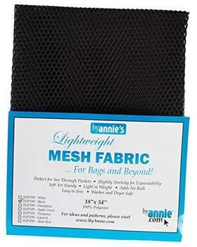 Pba02030 Vista Partners Inc. Mesh Fabric Lightweight 18 Inch X 54 Black By