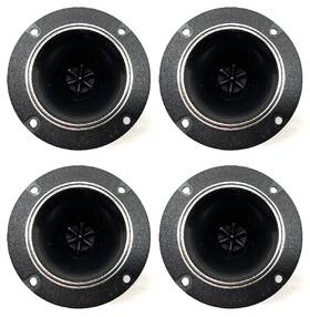 Vw-4p Vital Wave Technology 4x Round 4 Inch Flush Mount Super Horn Tweeters Speakers Car Audio Home Stereo