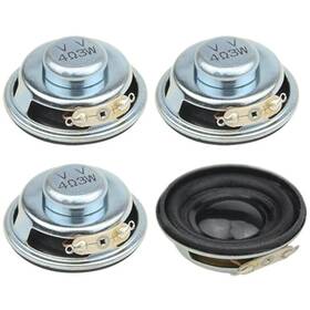 Wmycongcong 755082680724 4 Pcs 1.5 Inch 4ohm 3w Full Range Audio Speaker Stereo Woofer Loudspeaker For Ard