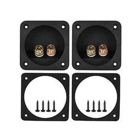 World 313048423435 1-pair 3.1 Diy Square 2-way Speaker Box Double Binding Post Cup Terminal C