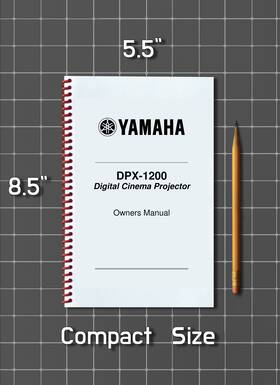 Dpx-1200 Yamaha Owners Manual User Guide 68 Pages Half Size 5.5x8.5