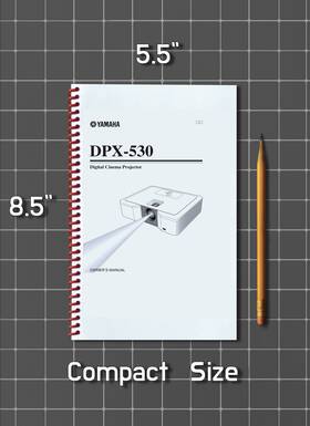 Dpx-530 Yamaha Owners Manual User Guide 42 Pages Half Size 5.5x8.5