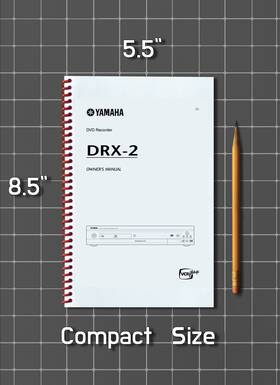 Drx-2 Yamaha Owners Manual User Guide 76 Pages Half Size 5.5x8.5