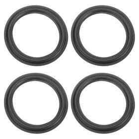 Zaplyte 614553490128 4 Pcs 8 Inch Rubber Speaker Edge Surround Rings 195x139mm Idxod Black