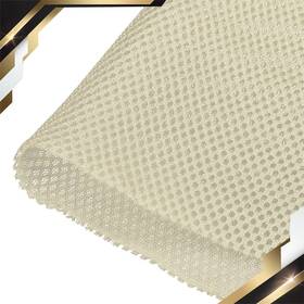 0.5x1.45m Zaplyte 669739714659 1 X Speaker Grill Cloth Polyester Fiber Stereo Mesh Fabric Beige