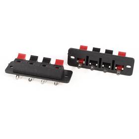 Zaplyte 680811532244 2 Pack 4 Pin Terminal 1 Row Vertical Position Speaker Connector Board
