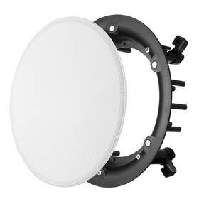 Zaplyte 783243619764 Ceiling In-wall Speaker Grille Cover And Base 9.2 Inch White Round Metal Covers