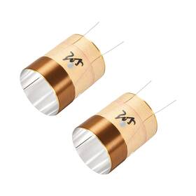Zaplyte 784958518496 2pcs 30.5mm 1.2 Inch Woofer Voice Coil Dual Layers Round Copper Wire Bass Audio Part