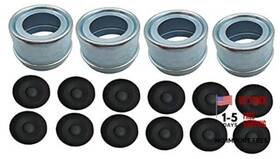Zhaoli Zhang 716035575221 Replaces Trailer Axle Dust Cap Cup Grease Cover And 12pack With Rubber 4 Pack
