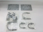 Commscope XP-197-S Single Crossover Plate Kit Mounts One 2-3/8" Pipe To 4-1/2". Fixed Price $135.00.