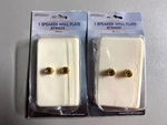 Atlona Audio Speaker Wall Plates 24K Banana Regular Plug Install Set Ivory. Fixed Price $24.99.