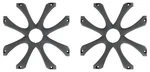 2) Kicker 08GL78 8" Aluminum Car Subwoofer Grilles For Square Solo-baric Subs. Fixed Price $44.98.