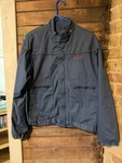 Vintage Sharp Electronics Employee Tv Radio Repair Man Windbreaker Jacket Medium. Fixed Price $74.99.