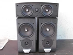 Jamo 825 Bookshelf Speakers + 8CEN.2 Center Channel. Fixed Price $250.00.