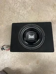 Dual Electronics TBX10A 10" Subwoofer W/ Built-in 300 Watt Amplifier With Box. Fixed Price $99.99.