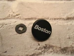 Boston Speaker Logo Round Badge...pulled From CR-2 Centre. Fixed Price $10.87.