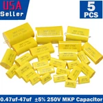 5PCS Mkp Capacitor 0.47-47UF 5% 250V Audio Grade Speaker Crossover Film. Fixed Price $9.97.