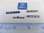 Onkyo Lot Of (5) Audio Badge Speaker Tag Logo Emblems. Fixed Price $9.99.