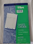 Tops 46510 50 Forms Total 3-PART Carbonless 7.94" X 5.56" Sales Order Book New. Fixed Price $6.00.