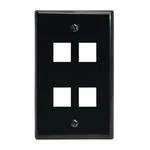Installerparts Keystone Wall Plate Black Smooth Port, 1 Pack,. Fixed Price $12.99.