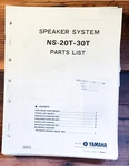 Yamaha NS-20T NS-30T Speaker Parts List Manual *original*. Fixed Price $14.97.