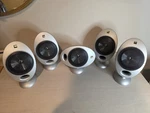 Set Of 5 Kef Kht HTS2001 Egg Home Audio Satellite Surround Sound Speaker Silver. Fixed Price $200.00.