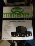 Klipsch Hd Theater 500 Speaker System. Fixed Price $430.00.