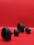 Tweeter /midrange Pods For Focal Flax Drivers Surface Mount On Pillar. Fixed Price $99.00.
