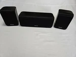 Pioneer Surround Sound (3) Speaker Set S-FCRW2900-K Black Tested & Working. Fixed Price $29.99.
