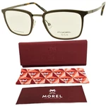 New Morel Oga 10149O MG12 Grey Brown Square 55MM Metal Optical Frame Eyeglasses. Fixed Price $99.99.