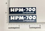 Pioneer HPM-700 Grill Badge Pair Custom Made Aluminum. Fixed Price $9.95.