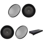 (2)WAVTECH THINPRO12-4 Woofer With Grille's + LINK1500.1 Amp. Fixed Price $2599.75.