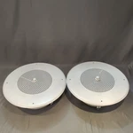 Pair Of Quam 8" C5 Ceiling Speakers With Volume Control & ERD8 Enclosure Nos. Fixed Price $59.99.