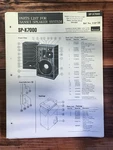 Sansui SP-X7000 Speaker Parts List Manual *original*. Fixed Price $14.97.
