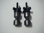Davis 1/4"-TWO Hole Pins- Carbon Steel- 3/8-16- Quick Acting Knobs.. Fixed Price $64.99.