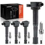 A-premium Set Of 4 Ignition Coil Pack And Iridium Spark Plugs Compatible Honda. Fixed Price $136.19.