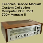Technics Service Manuals Audio Hifi Repair Technical Schematics 700+ Files Dvd. Fixed Price $13.00.
