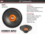 Dual DLS12 Subwoofer Refurbished. Fixed Price $23.95.