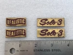 Realistic SOLO-3 1 Pair Speaker Badge ( Original ). Fixed Price $19.99.