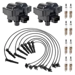 Ena Set Of 2 Ignition Coil And 8 Platinum Spark Plug Wire Compatible Ford. Fixed Price $154.34.