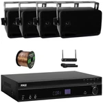 Pyle Arc Hi-def Receiver, 4X 3.5'' 200W Indoor/outdoor Speakers + Wireless Mic. Fixed Price $262.99.