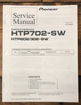 Pioneer HTP-702-SW HTP-202-302 Subwoofer Service Manual *original*. Fixed Price $14.97.
