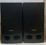Vintage Sharp 3 Way Speaker Stereo System Pair (2) CP-R500 Black (working). Fixed Price $25.00.