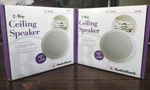 Radioshack Ceiling Speakers 2-WAY 5 1/4IN Round Wired White 20 Watts 40-4096. Fixed Price $49.00.