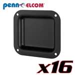 16 Pack Penn Elcom D0946K Blank Plain Dish Black Custom Application 4" X 4-3/8". Fixed Price $62.88.