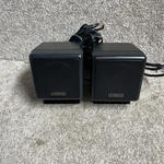 Pair Of Cambridge Soundworks Surround Satellite Speaker Cube Hifi Stand & Wire. Fixed Price $19.99.