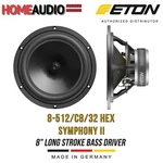 New! Eton 8-512/C8/32 Hex Symphony Ii 8" (223MM) Long Stroke Bass Woofer Ohm. Fixed Price $279.00.