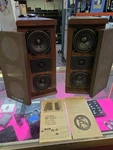 Rare Pair Koss Dynamite M/100 Plus Walnut Veneer Bookshelf Speakers. Fixed Price $159.99.