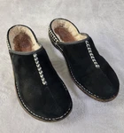 Ugg Clogs Womens Black Suede Kohala Shearling Lined Slip-on Mule Sn 5177. Fixed Price $54.95.